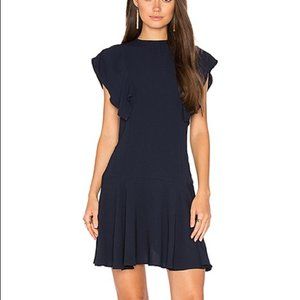 The Fifth Label NWT Navy Flutter Sleeve Dress XXS